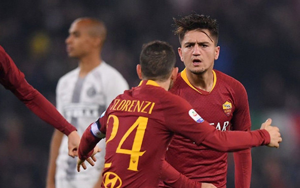 Roma ile Inter berabere kaldı Cengiz Ünder'den müthiş füze