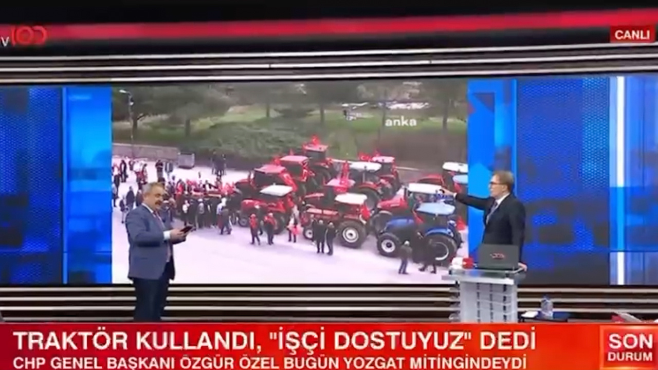 Özgür Özel'in traktörlü Yozgat mitingi dile düştü!