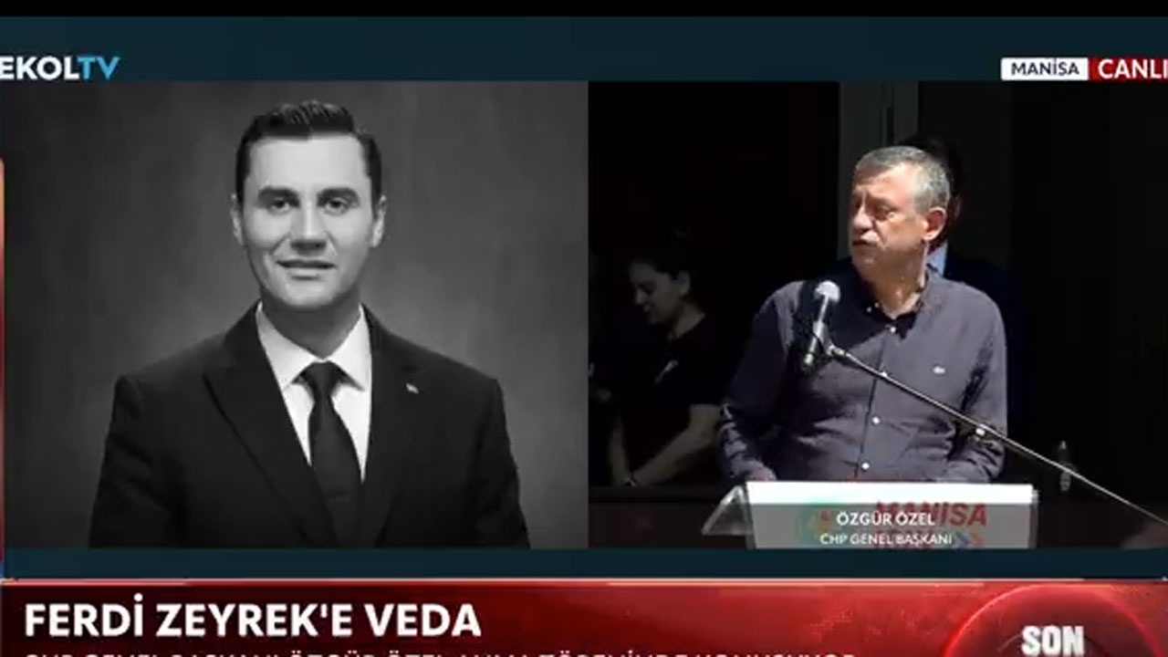 Özgür Özel Ferdi Zeyrek'in cenaze töreninde ağlayarak anlattı: Ben alamadım, o aldı
