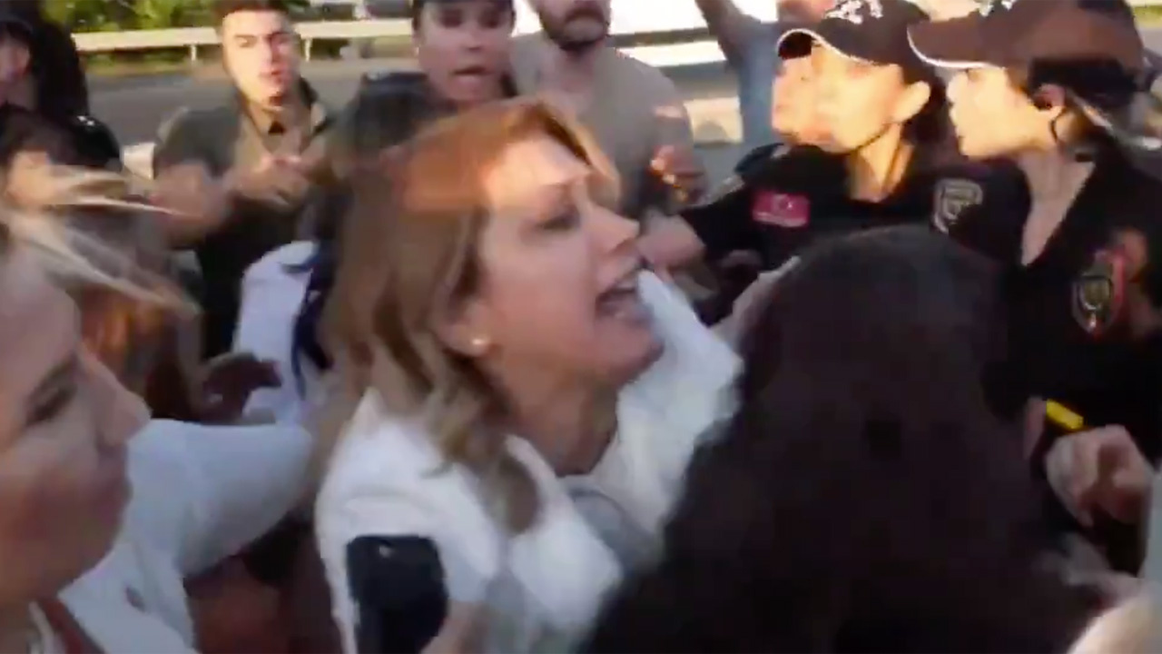 CHP kadın Kolları Başkanı Asu Kaya'nın polisle zor anları