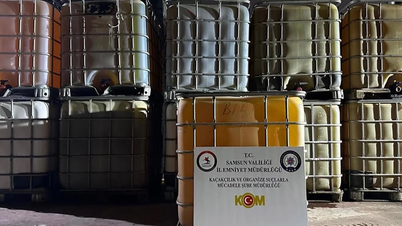 Samsun'da kaçakçılık operasyonu: 11 bin litre kaçak motorin ele geçirildi!