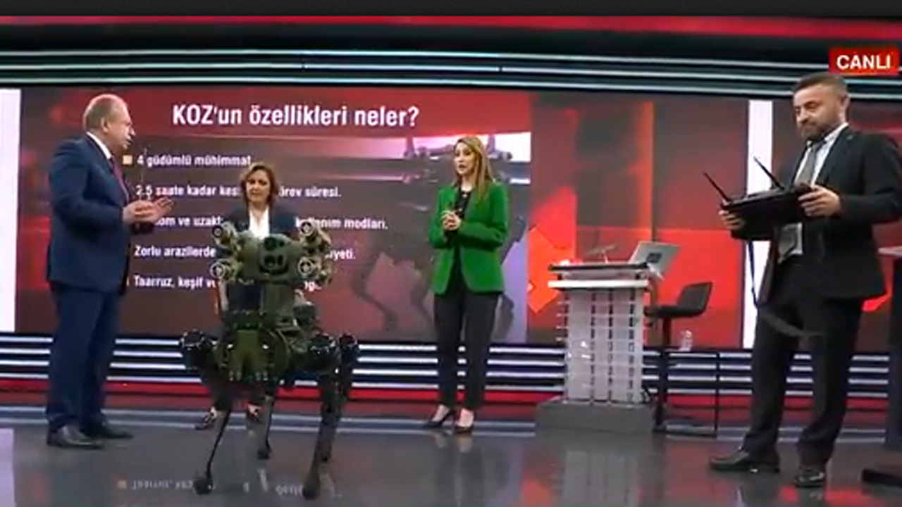 Roketsan üretti Türkiye'nin ilk füze atan robot köpeği KOZ canlı yayında tanıtıldı