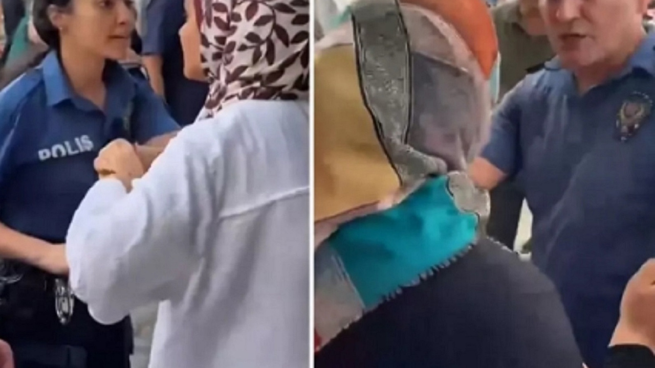 Bıçaklı şahsa müdahale eden polislere çok ağır sözler! "Köpeksin"