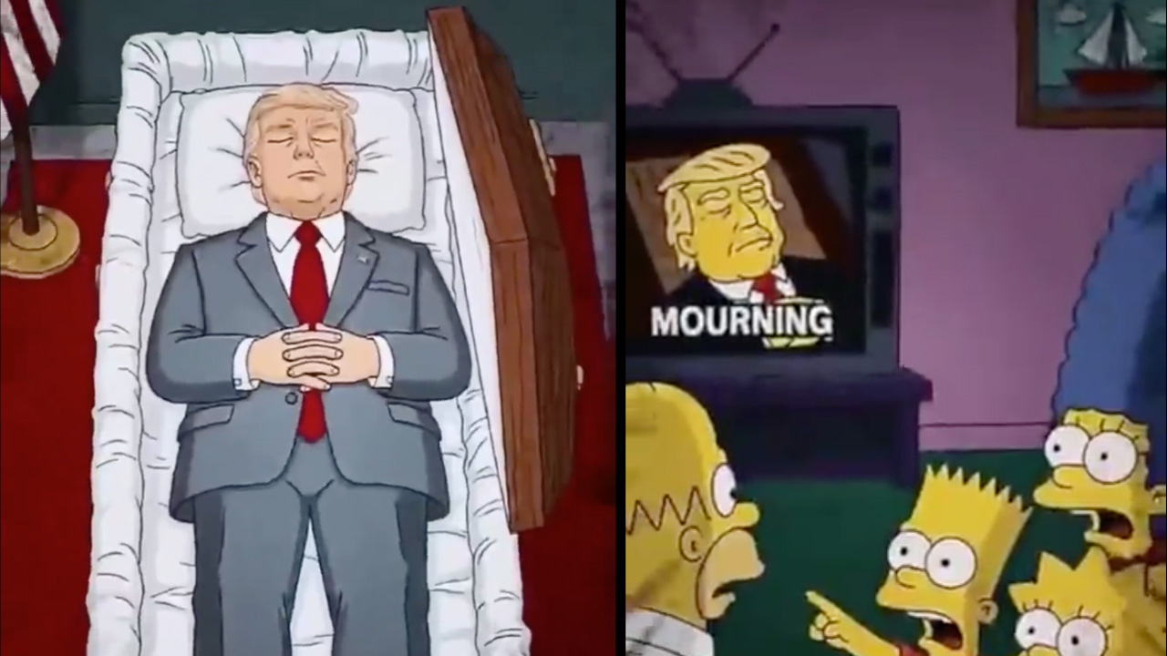 Donald Trump 12 Ağustos 2025 tarihinde ölecek mi? The Simpson dizisinin videosu