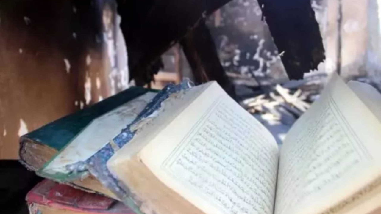 Yangında evi kül oldu, Kur’an-ı Kerim’ler sapasağlam kaldı