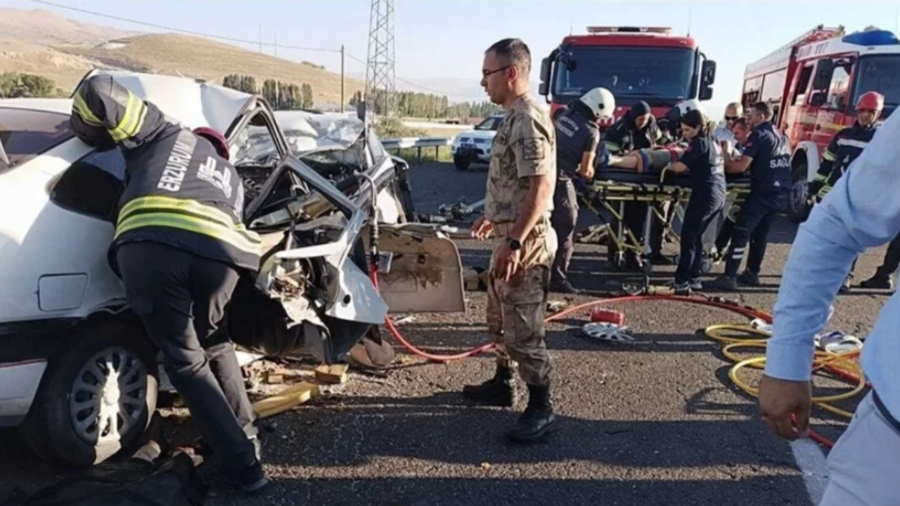 Erzurum’da katliam gibi kaza: 4 kişi öldü, 4 kişi yaralandı