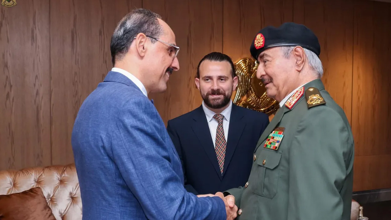 MİT Başkanı İbrahim Kalın, Libya'da Hafter ile görüştü! Akdeniz'de krize yer yok!