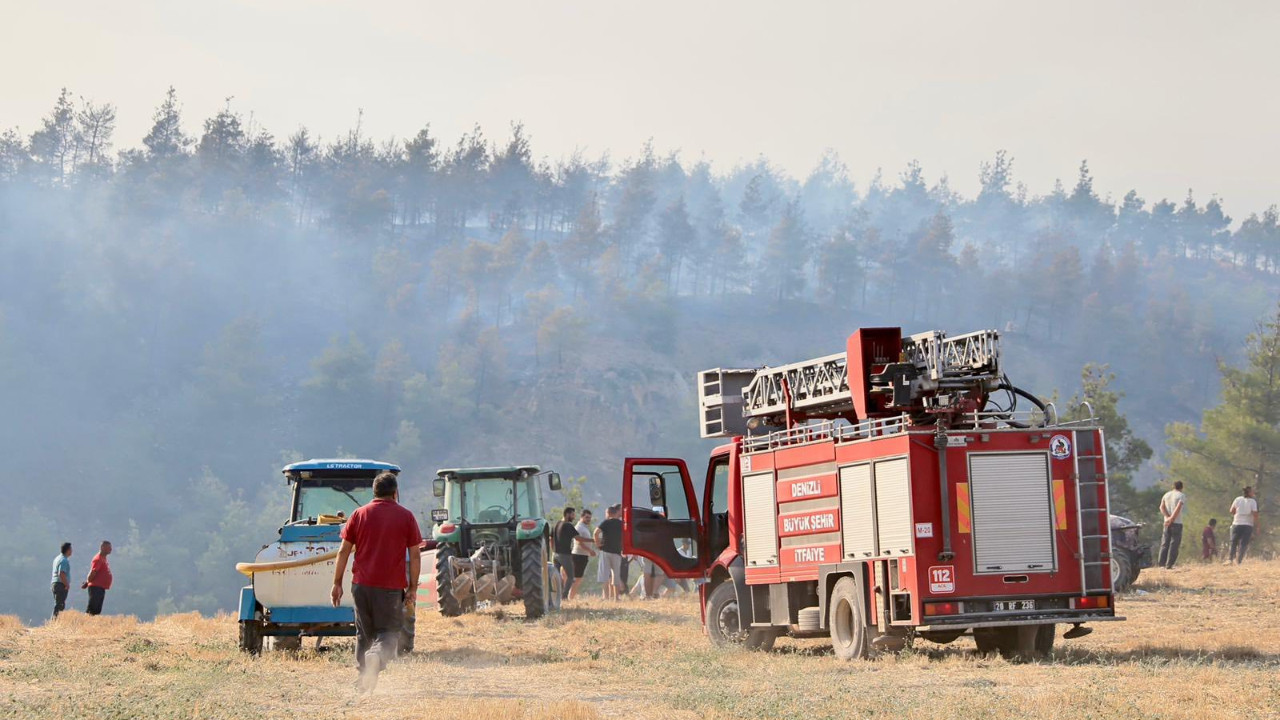 Pamukkale’de orman yangını kontrol altına alındı: 3 gözaltı