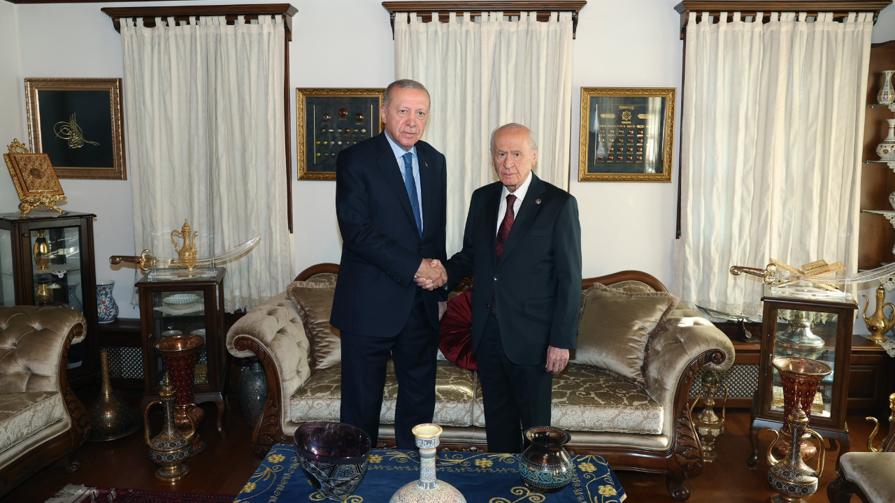 Cumhurbaşkanı Erdoğan ile MHP Lideri Bahçeli'nin görüşmesi sona erdi