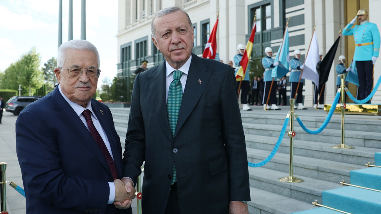 Külliye'de kritik görüşme! Cumhurbaşkanı Erdoğan, Abbas ile bir araya geldi
