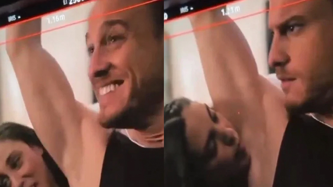 Öykü Karayel, Kerem Bursin'in koltuk altını yalayınca yer yerinden oynadı! O görüntülere tepki yağdı