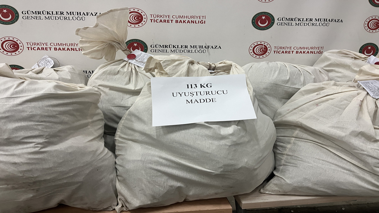 Kapıkule'de 113 kilogram uyuşturucu ele geçirildi