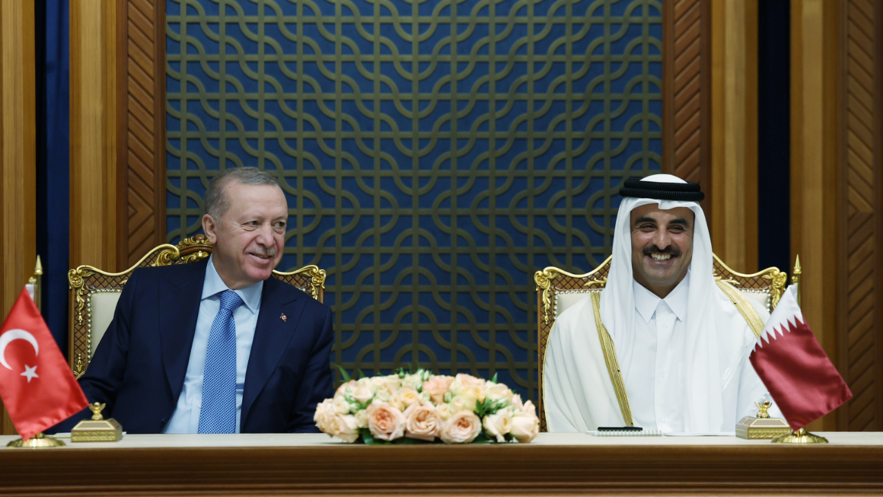 Cumhurbaşkanı Erdoğan Katar Emiri El Sani ile görüştü