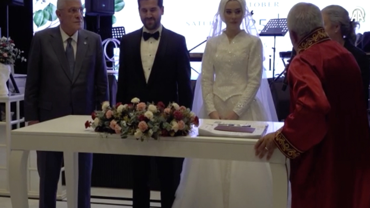 İYİ Parti Genel Başkanı Dervişoğlu nikah şahitliği yaptı
