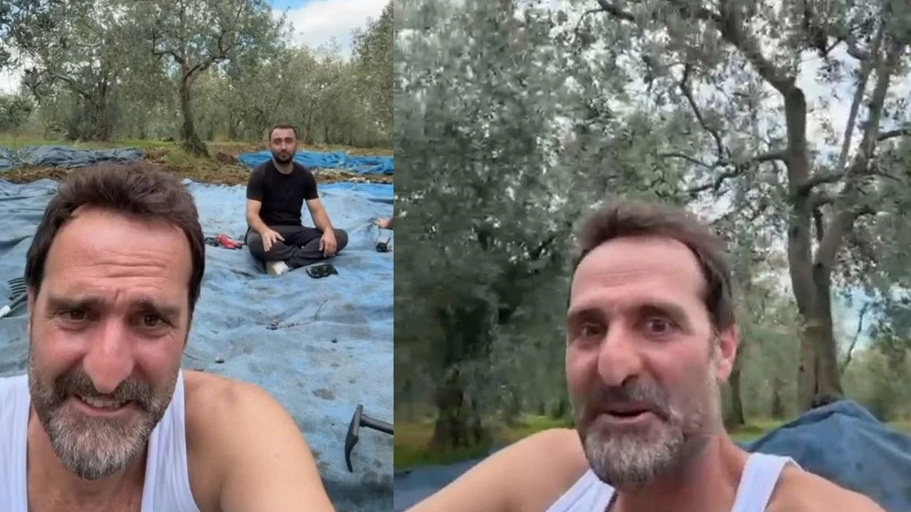 Ünlü oyuncu Timur Acar herşeyi bırakıp o kente yerleştirmişti! İlk hasadını yapıyor...