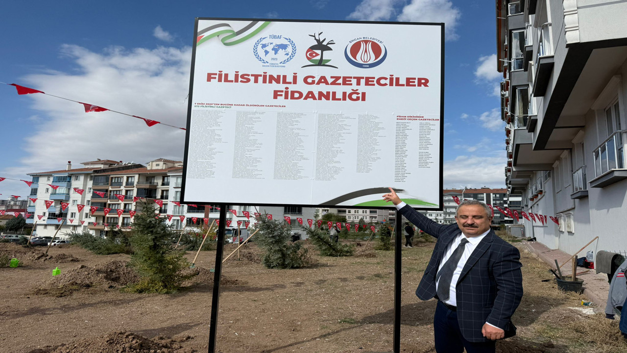 İsrail'in saldırılarında şehit olan Filistinli gazeteciler anısına 273 fidan dikildi