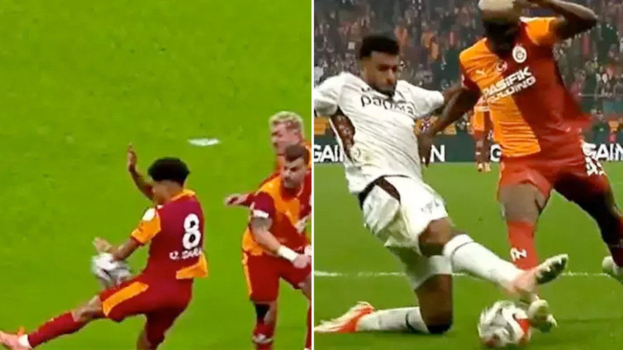 Galatasaray ve Trabzon'un penaltı beklediği iki pozisyon çok konuşuldu