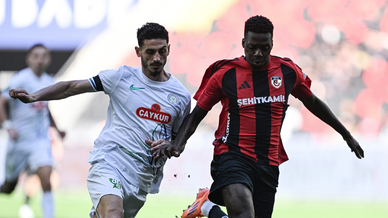 Gaziantep FK-Çaykur Rizespor maçında 4 gol var, kazanan yok