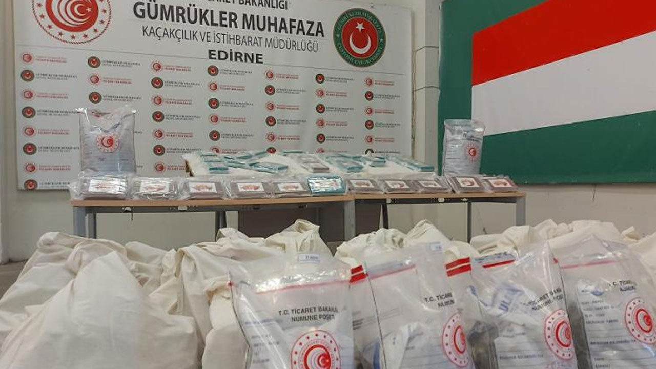 Kapıkule'de 66 kilo 400 gram uyuşturucu hammaddesi ele geçirildi