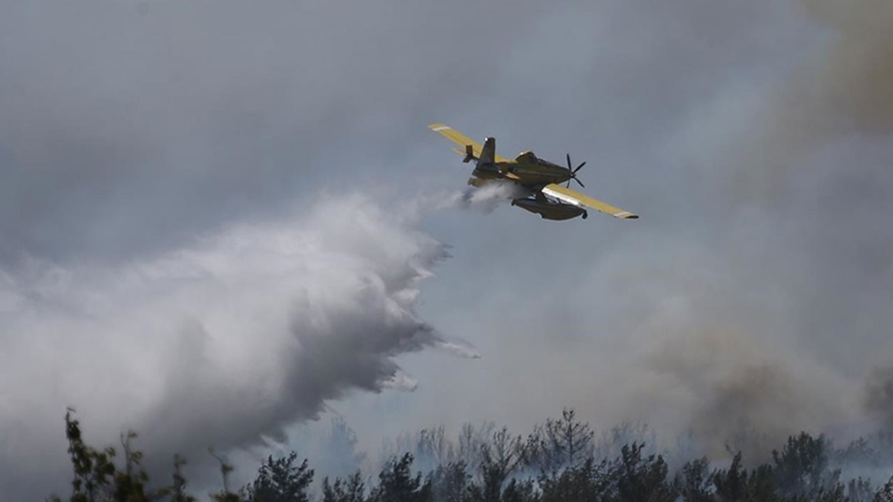 Orman Genel Müdürlüğüne ait yangın söndürme uçağı düştü