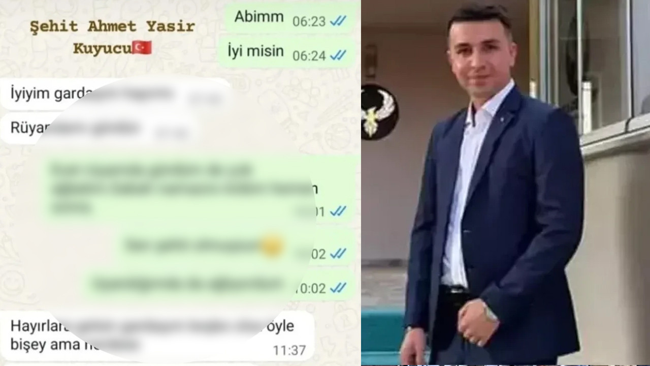 Şehit Ahmet Yasir Kuyucu'nun kardeşiyle son konuşması yürek yaktı! Keşke şehit olsam...