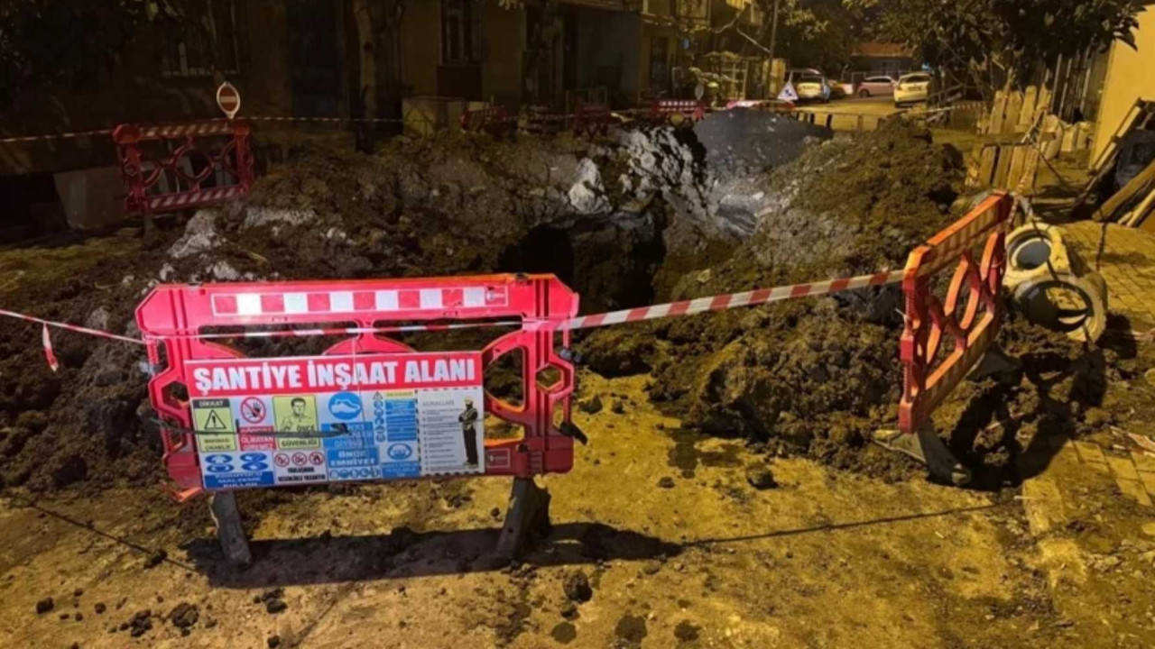 Altyapı çalışmasında göçük! 1 işçi yaralı olarak kurtarıldı