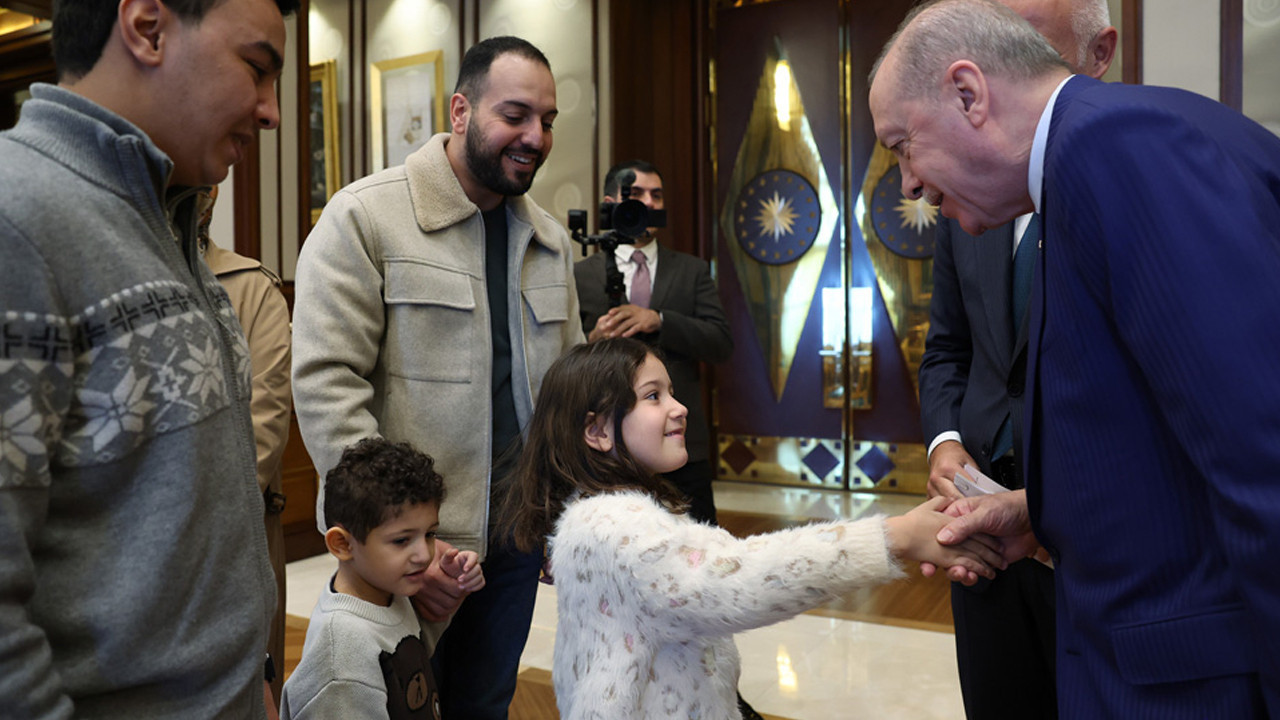 Cumhurbaşkanı Erdoğan, Filistinli Rajab'ın aile fertlerini kabul etti