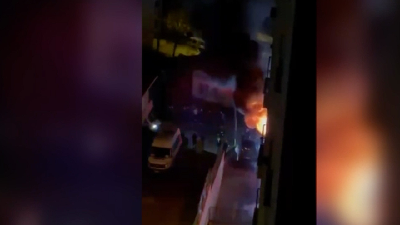 Pendik'te 10 katlı binada yangın çıktı