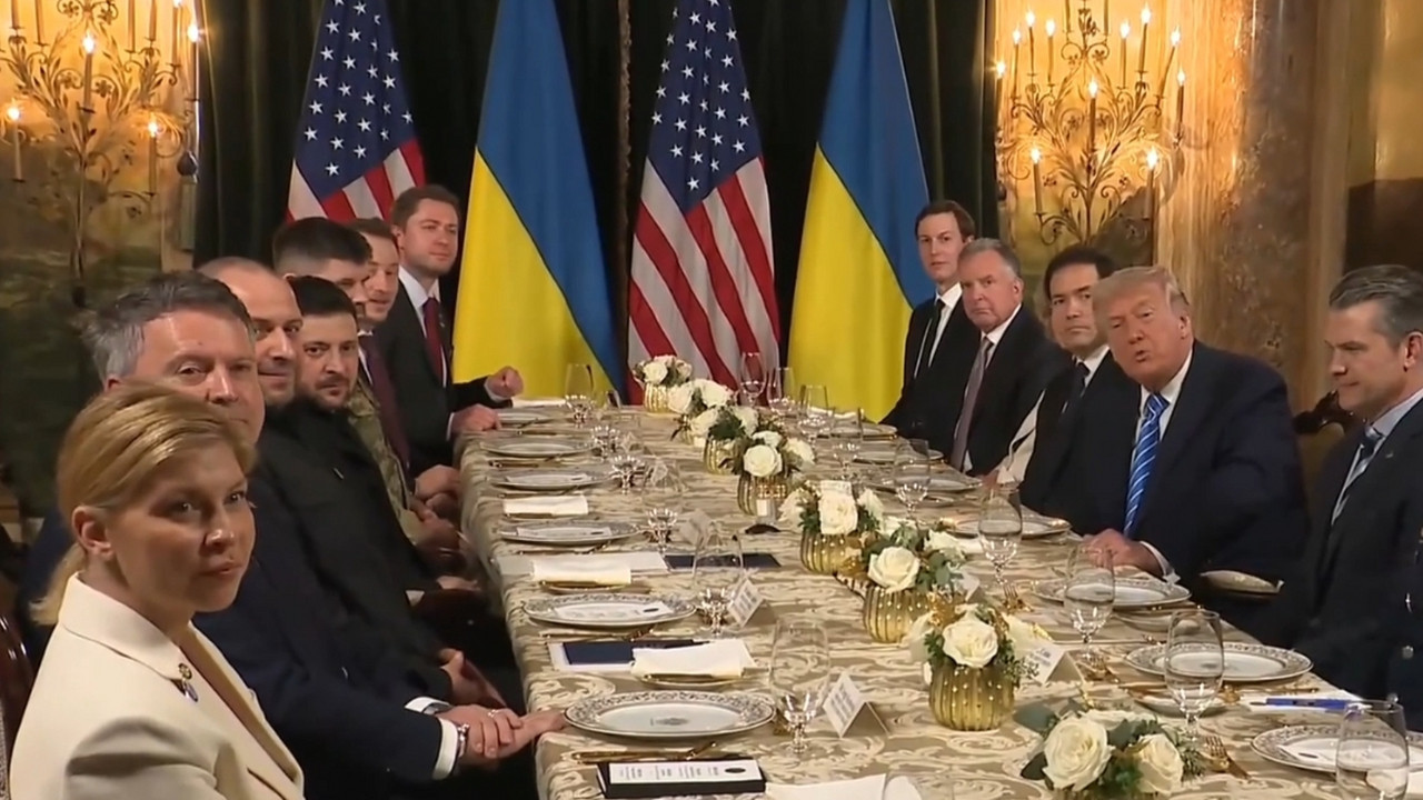 Trump ile Zelenskiy Florida'da bir araya geldi