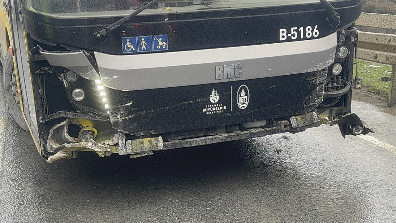 İETT otobüsü kaza yaptı! Yolcular yaralandı