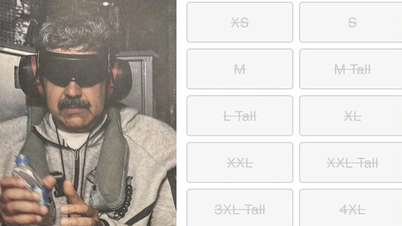 Kaçırılan Maduro'nun eşofman takımı saniyeler içinde tükendi!