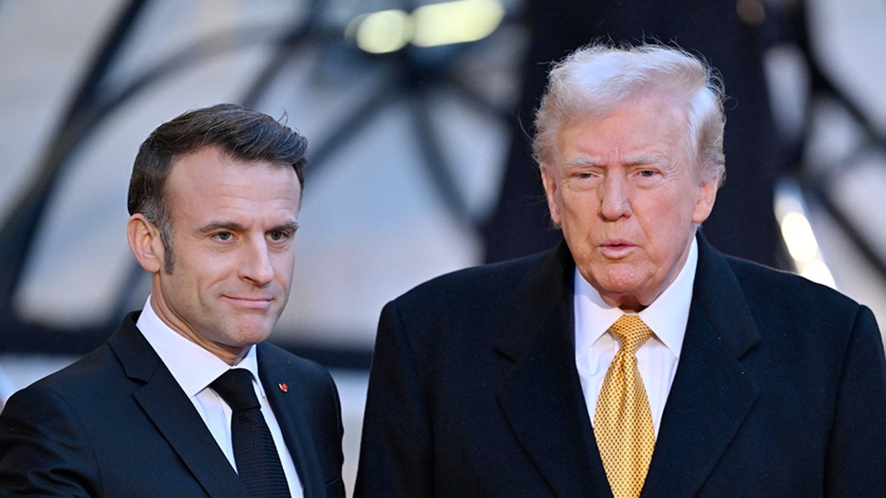 Trump'tan Macron'a tehdit: Yüzde 200 gümrük vergisi uygulayacağım