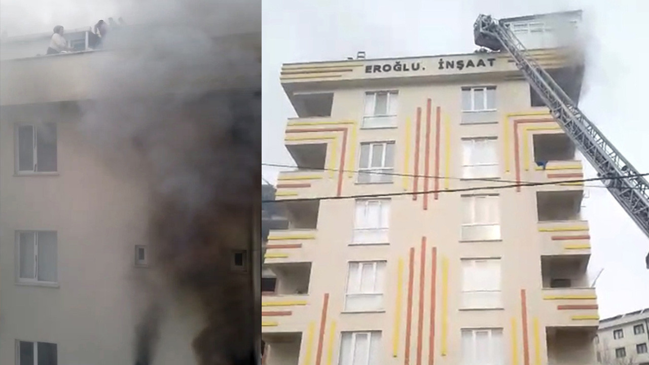 Sultanbeyli'de bir binada çıkan yangında 12 kişi dumandan etkilendi