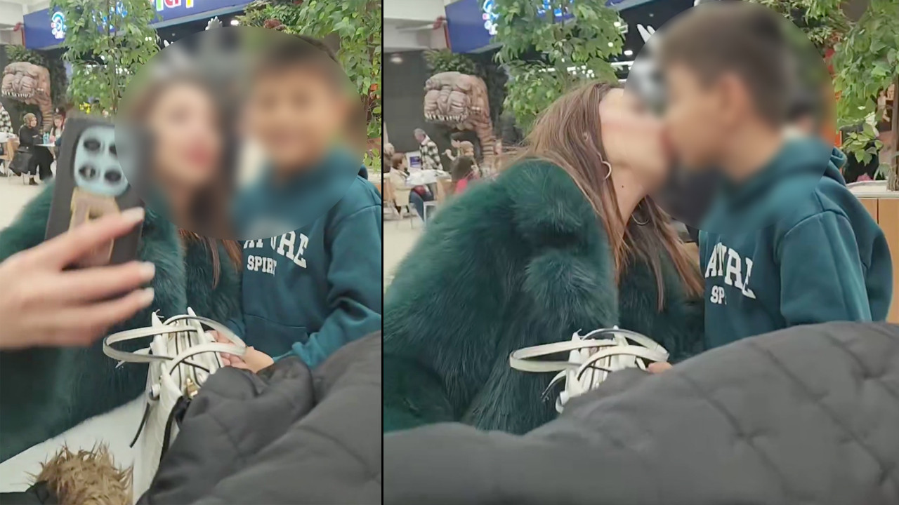 Bu video gerçek olabilir mi? Öğretmen öğrencisini dudağından öptü