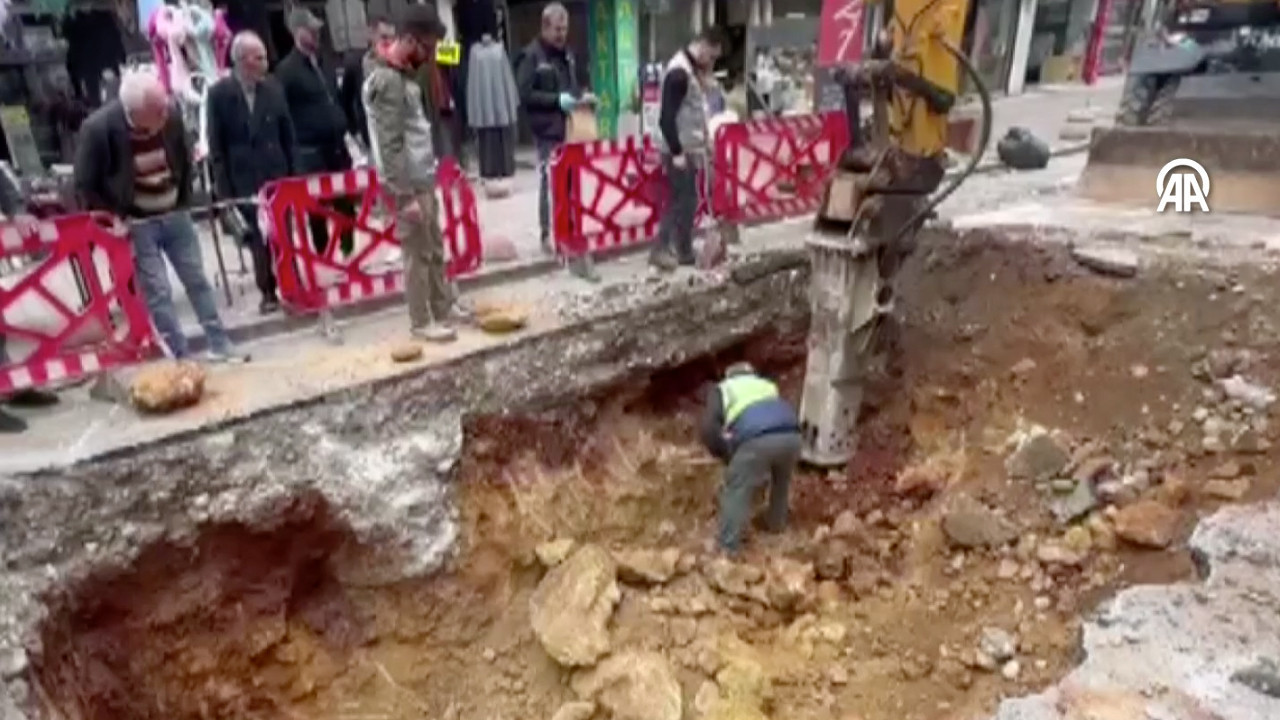 Altyapı çalışması sırasında bulundu! Hemen ekiplere haber verildi