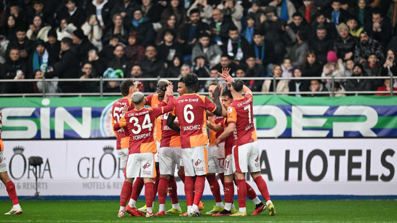 Galatasaray Rize’de rahat kazandı