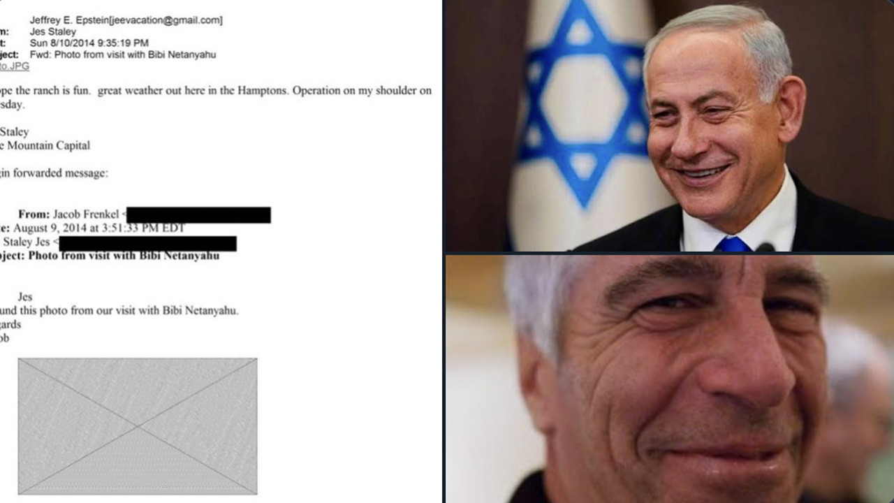 İsrail ajanı denen Epstein belgelerinden Netanyahu'nun sansürlü fotoğrafı çıktı