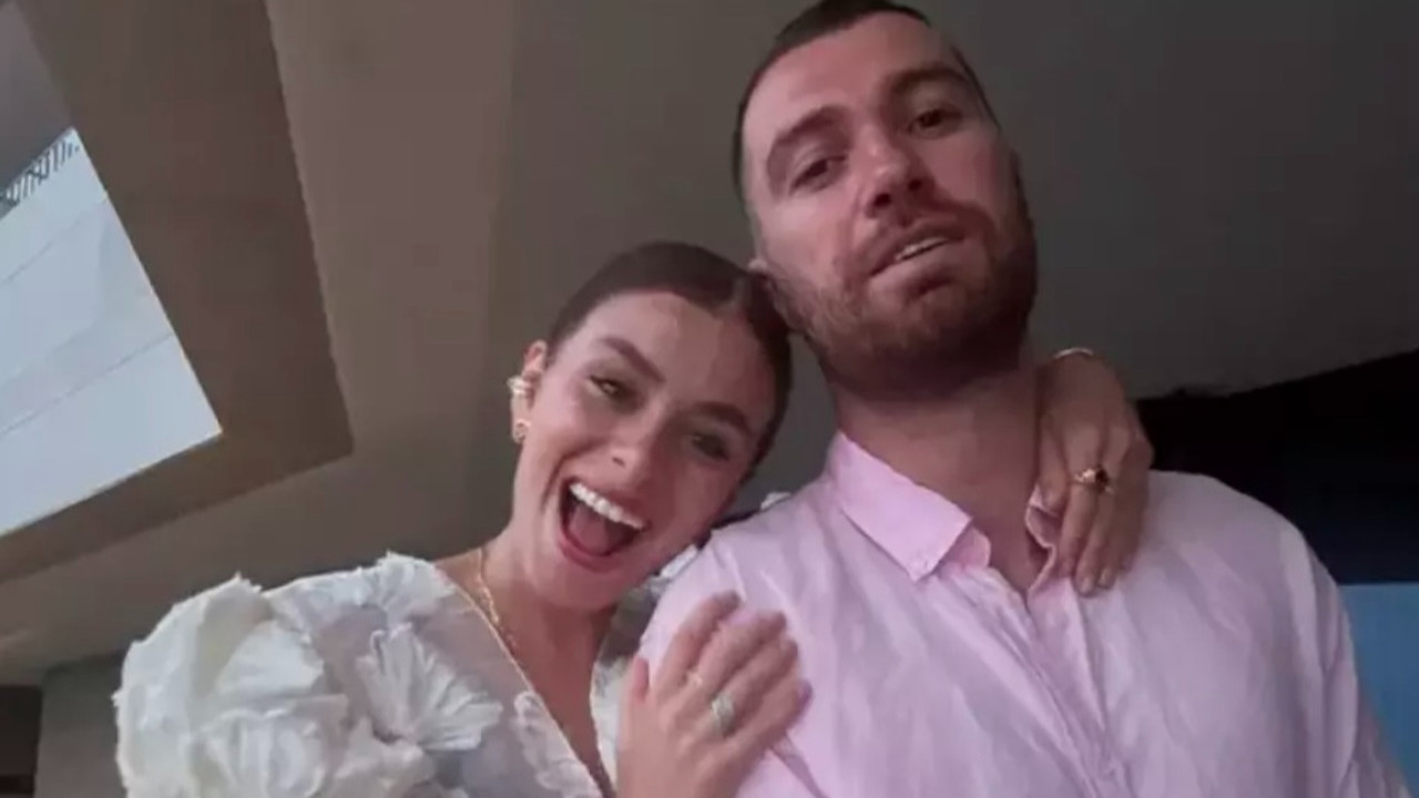 Oğulcan Engin İlayda Alişan'ı öpücüklere boğdu! "Nazar değmesin"