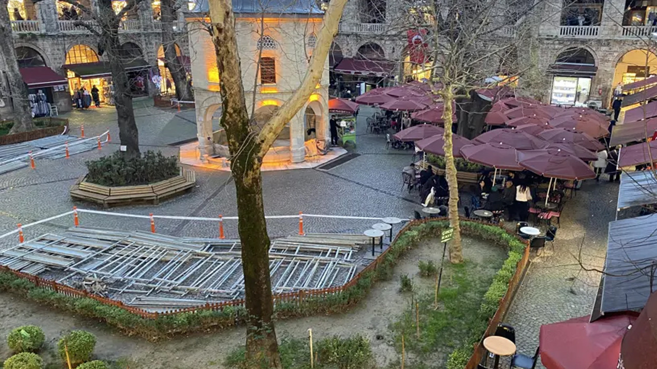 Koza Han'da masa ve sandalye kararın yargıdan yeni karar