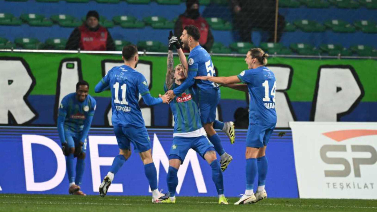 Çaykur Rizespor galibiyet hasretin son verdi