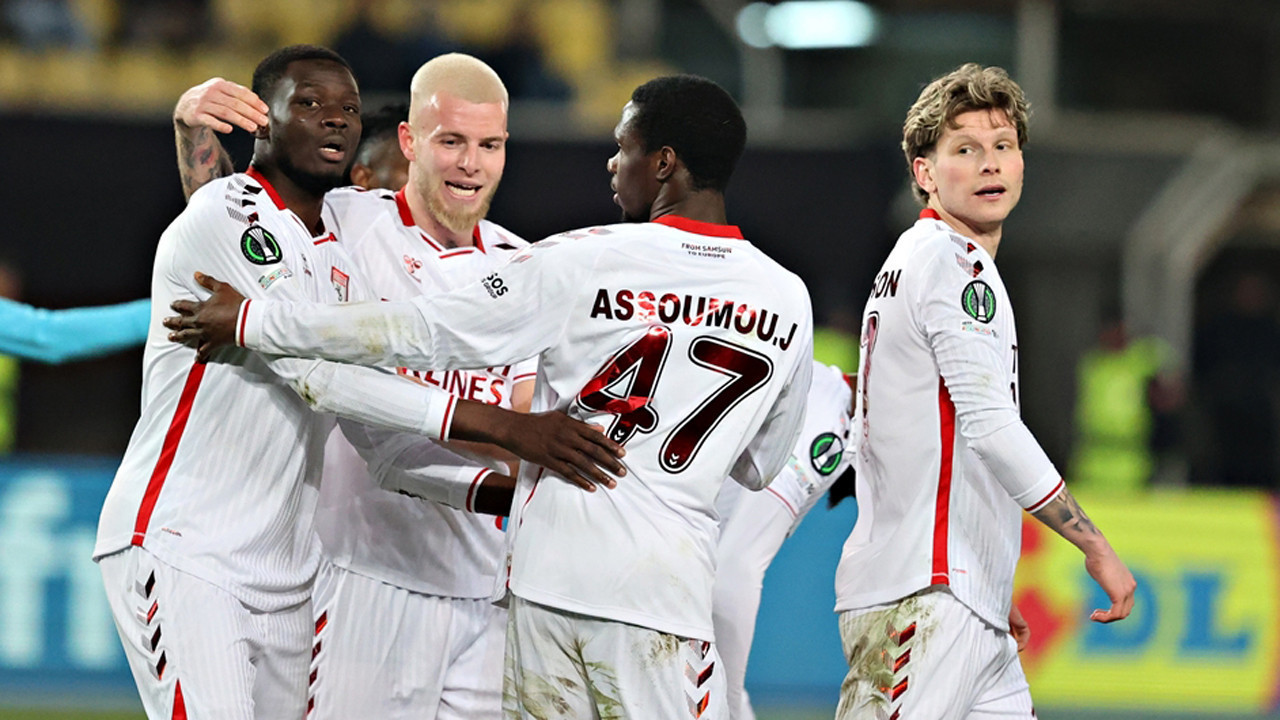 Samsunspor son 16 play-off turu ilk maçında avantajı elde etti