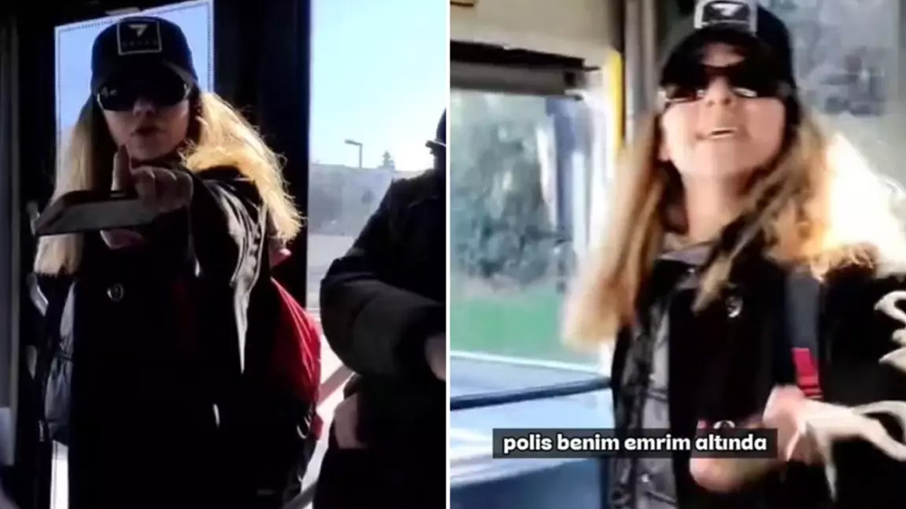 Genç kadın otobüste tehditler yağdırdı! "Savcıyım, polis benim emrimde"