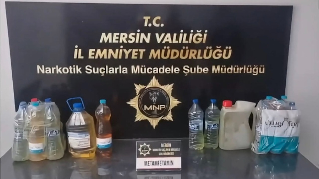 Mersin'de 27 litre sentetik uyuşturucu ele geçirildi