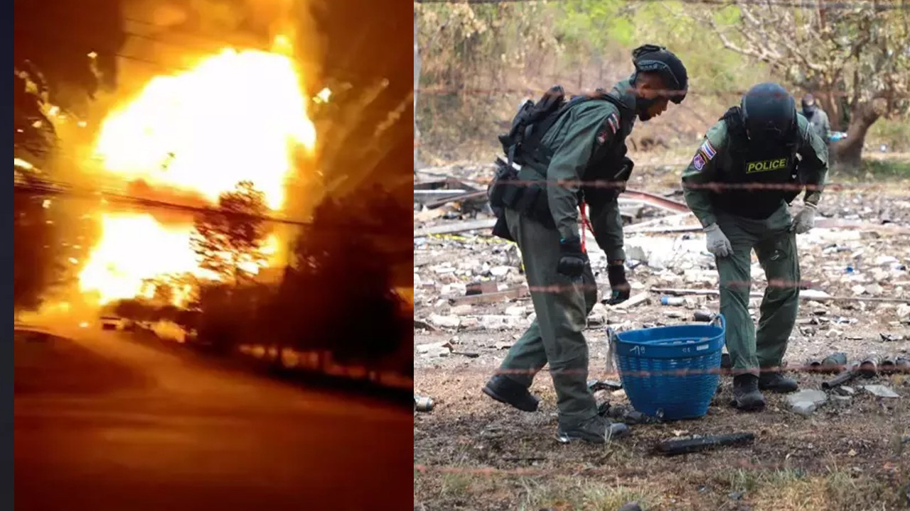 Tayland’da mühimmat deposunda patlama