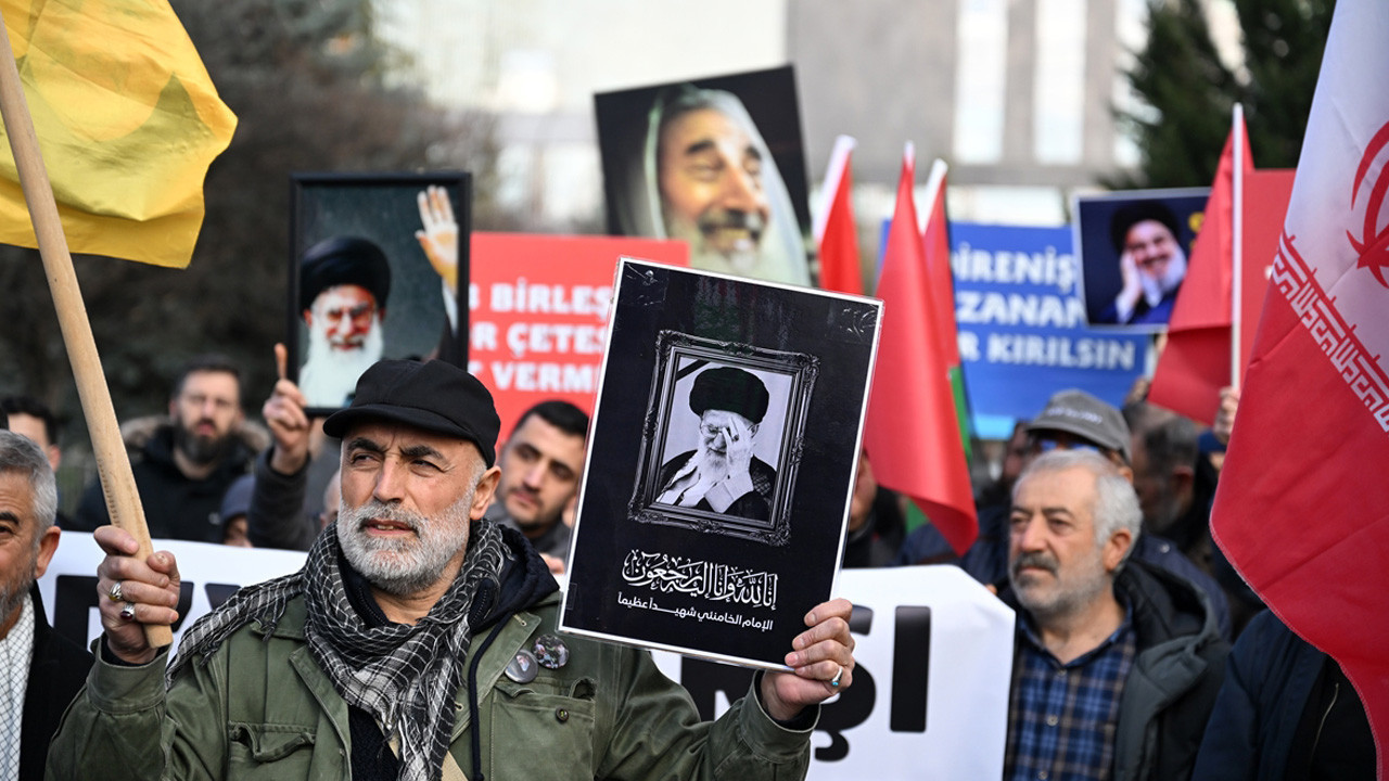 Ankara'da ABD ve İsrail'in İran'a yönelik saldırıları protesto edildi