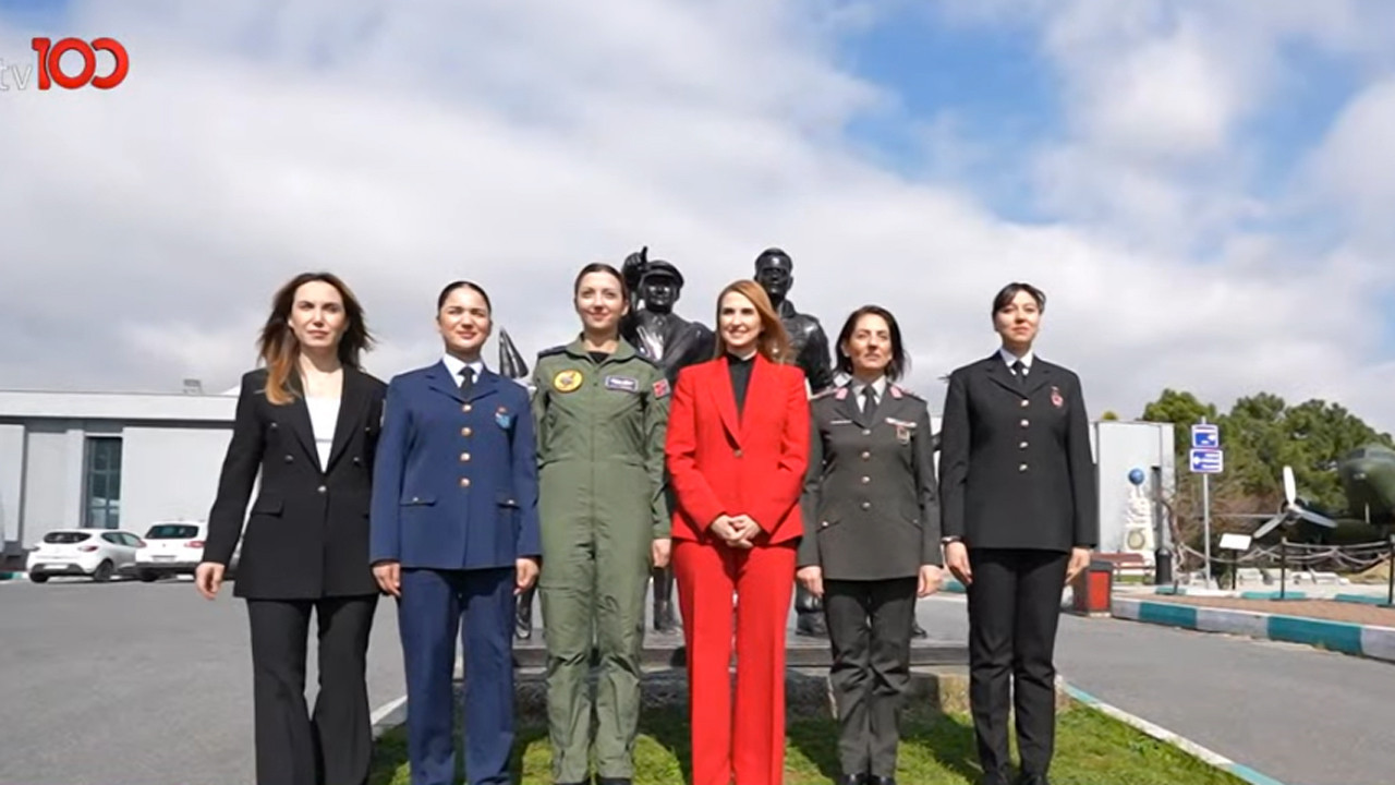 TSK'nın kadın kahramanları başarı hikayelerini tv100 moderatörü Başak Şengül'e anlattı