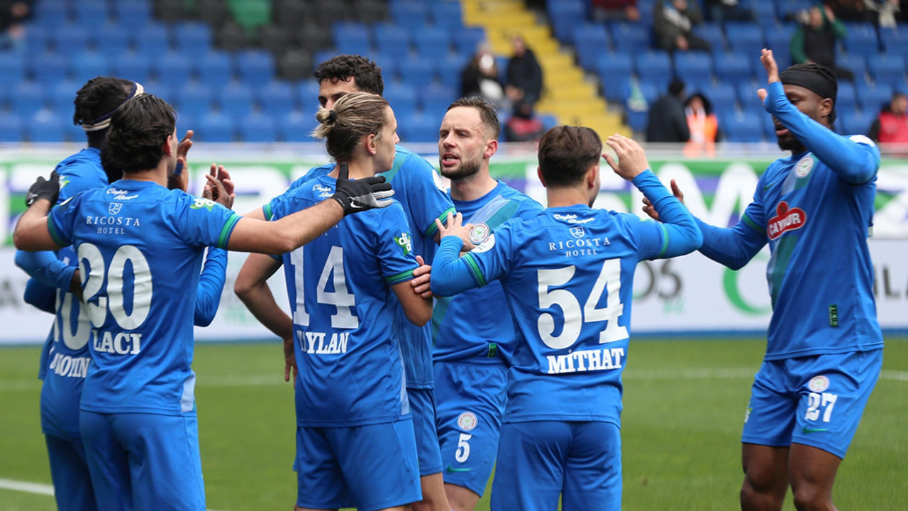 Çaykur Rizespor Antalyaspor'u tek golle geçti