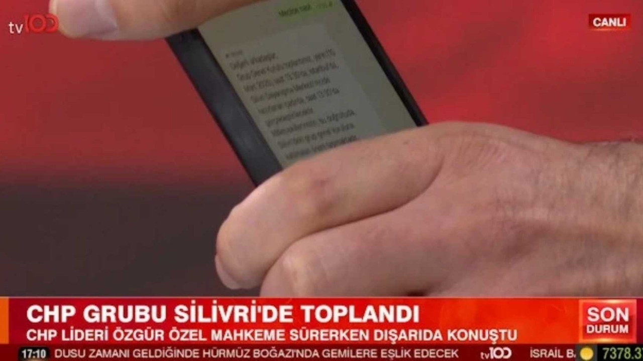 Barış Yarkadaş, CHP'den vekillere atılan mesajı canlı yayında gösterdi!