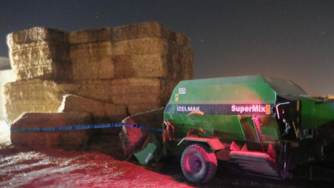 Uşak'ta dikkatsizlik canına mal oldu! Saman üstüne devrilince kurtulamadı