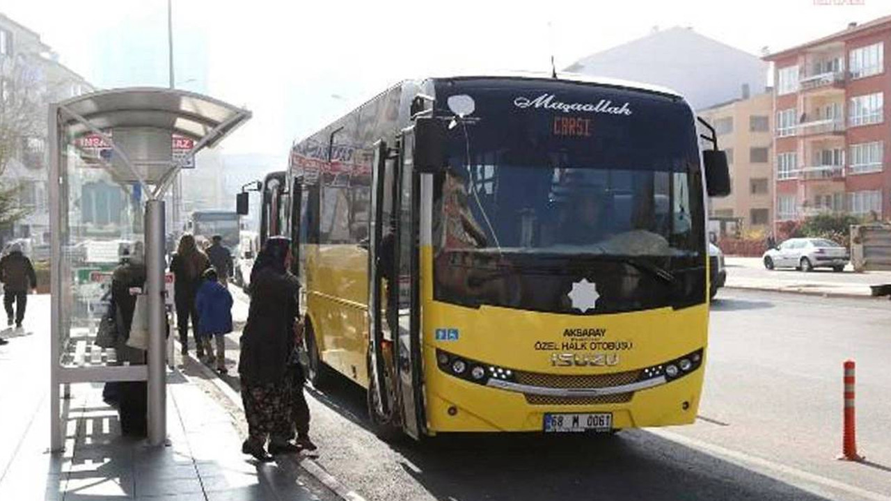 Aksaray'da dolmuş ücretlerine zam